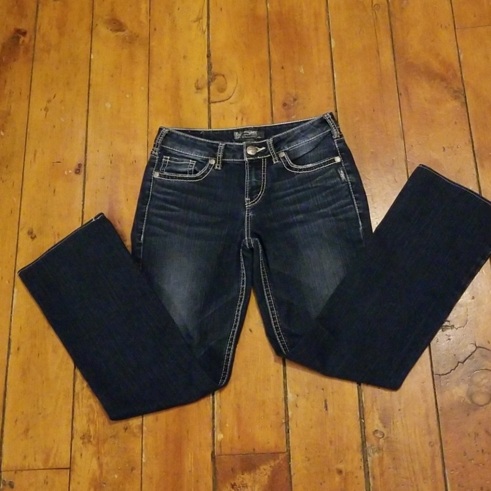Silver Jeans Suki High Slim Boot Sz 28/31 EUC